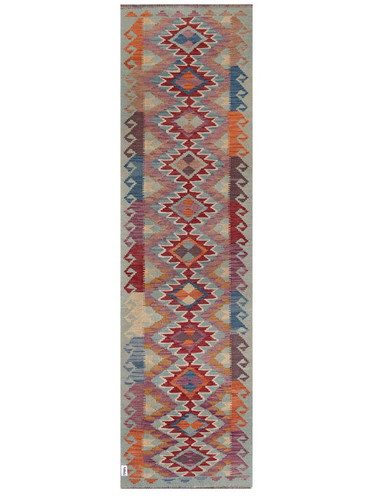 Maimana Afghanistan Kilim Runner - 302 x 84 cm