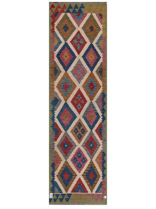 Maimana Afghanistan Kilim Runner - 287 x 84 cm