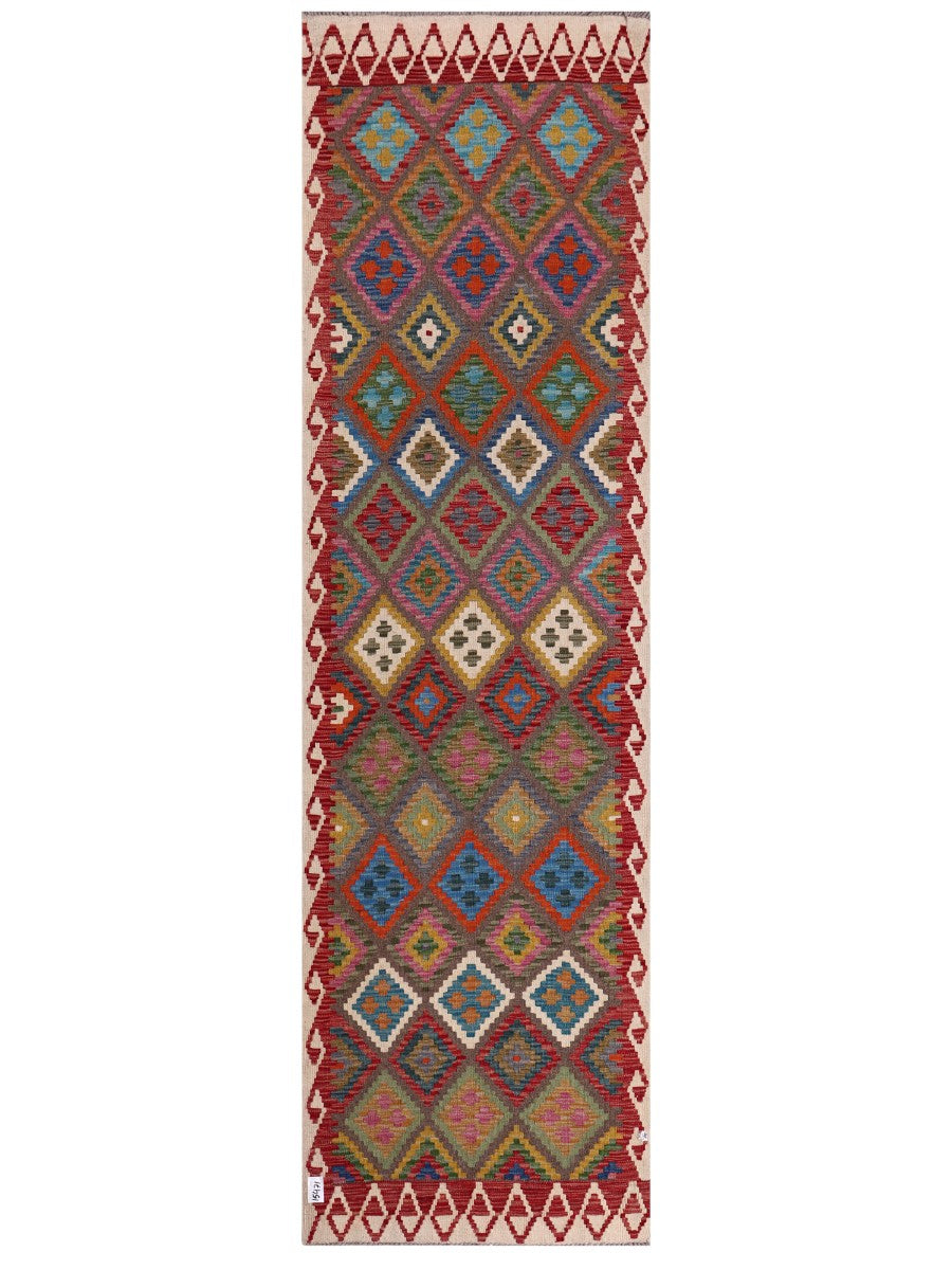 Maimana Afghanistan Kilim Runner - 303 x 87 cm