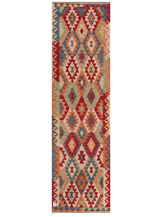 Maimana Afghanistan Kilim Runner - 298 x 84 cm