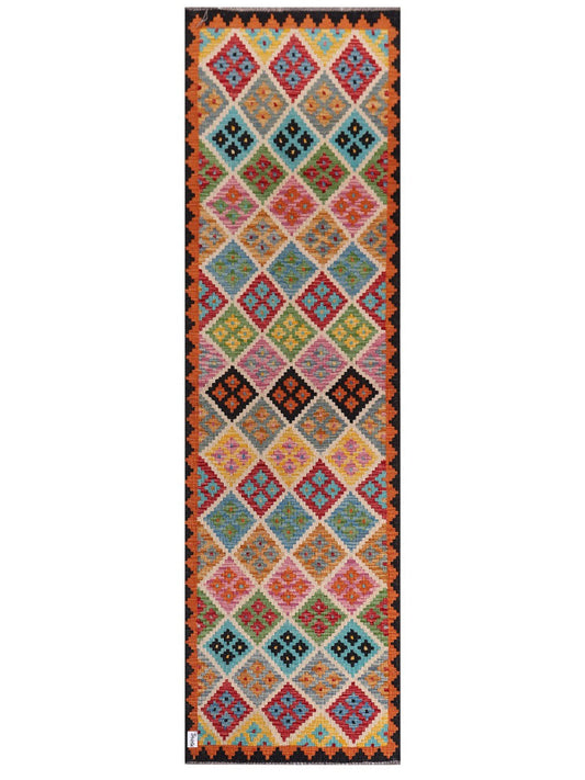 Maimana Afghanistan Kilim Runner - 293 x 85 cm