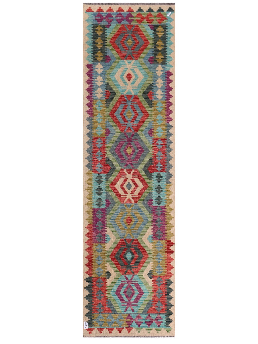 Maimana Afghanistan Kilim Runner - 289 x 81 cm