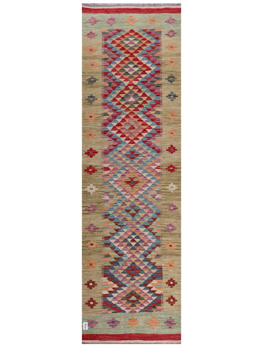 Maimana Afghanistan Kilim Runner - 300 x 89 cm