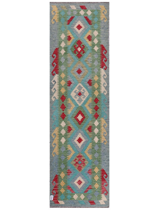 Maimana Afghanistan Kilim Runner - 295 x 87 cm