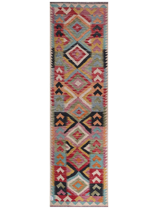 Maimana Afghanistan Kilim Runner - 289 x 84 cm