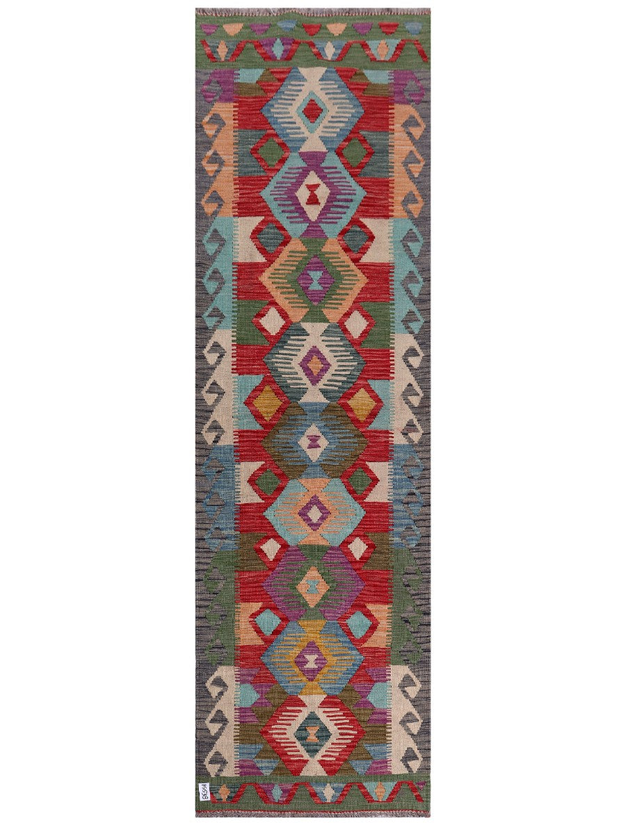 Maimana Afghanistan Kilim Runner - 287 x 85 cm