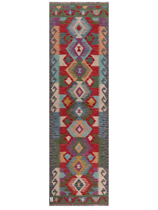 Maimana Afghanistan Kilim Runner - 287 x 85 cm