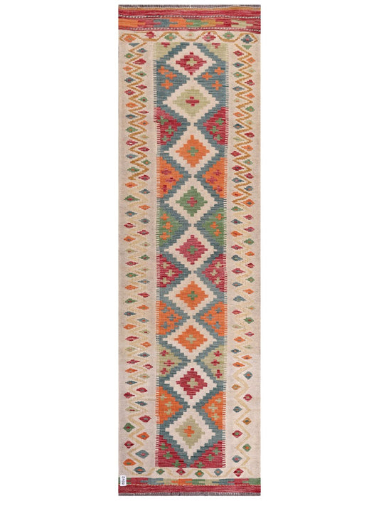 Maimana Afghanistan Kilim Runner - 294 x 87 cm
