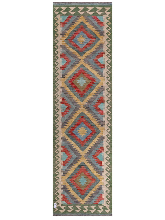 Maimana Afghanistan Kilim Runner - 300 x 85 cm