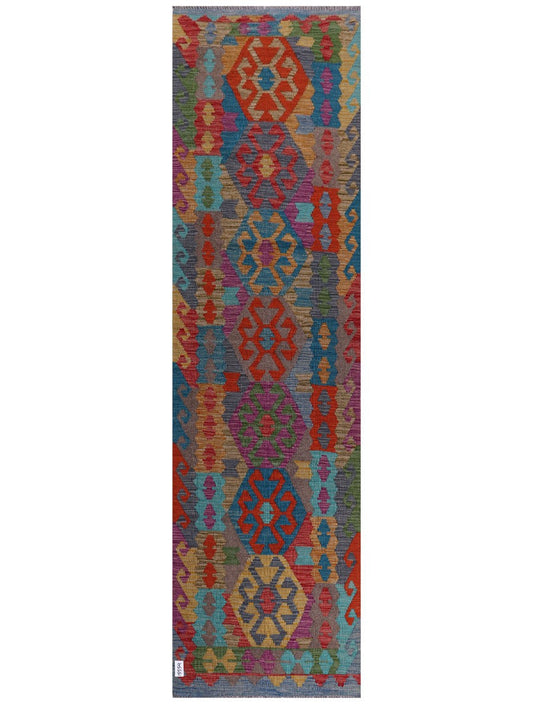 Maimana Afghanistan Kilim Runner - 296 x 82 cm
