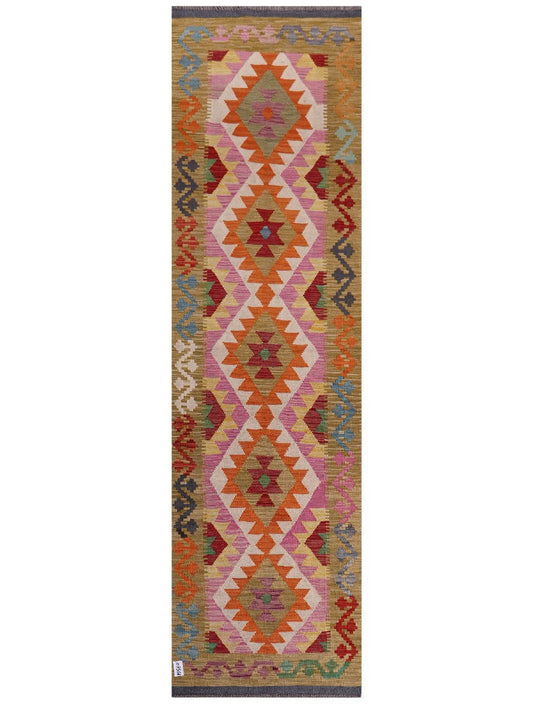 Maimana Afghanistan Kilim Runner - 298 x 84 cm