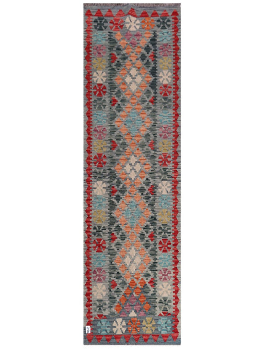 Maimana Afghanistan Kilim Runner - 290 x 84 cm