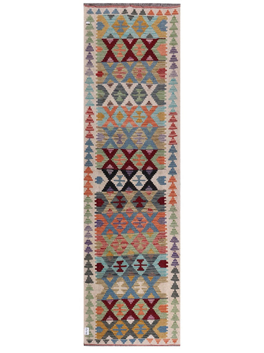 Maimana Afghanistan Kilim Runner - 291 x 84 cm