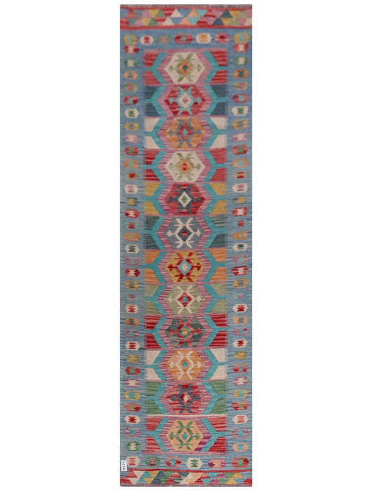 Maimana Afghanistan Kilim Runner - 283 x 79 cm