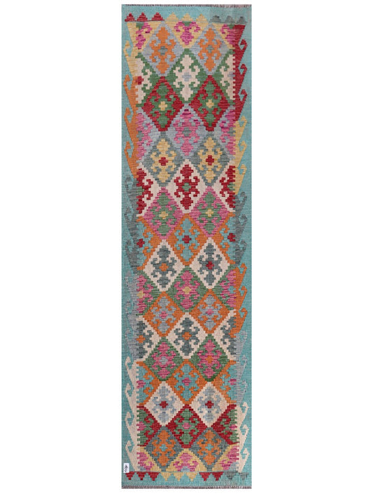 Maimana Afghanistan Kilim Runner - 307 x 84 cm