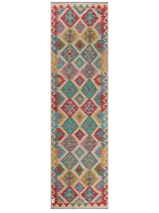 Maimana Afghanistan Kilim Runner - 295 x 84 cm