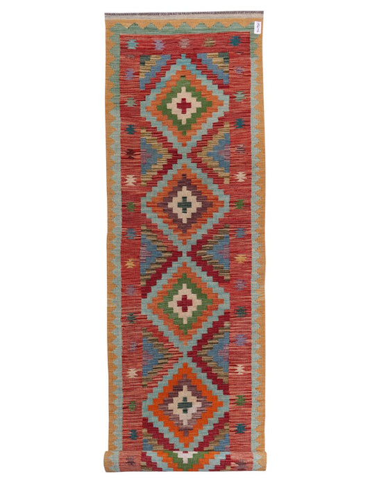 Maimana Afghanistan Kilim Runner - 405 x 84 cm