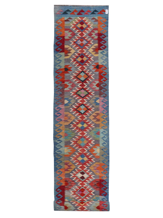 Maimana Afghanistan Kilim Runner - 491 x 82 cm
