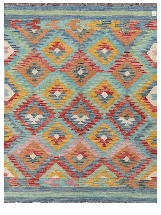 Maimana Afghanistan Kilim Rug - 204 x156 cm