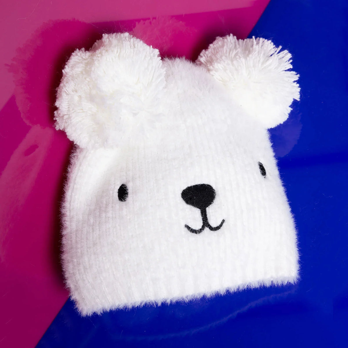 Fonem Knitted Baby Beanie with Bear Ears (12 Months to 1-4 Years)