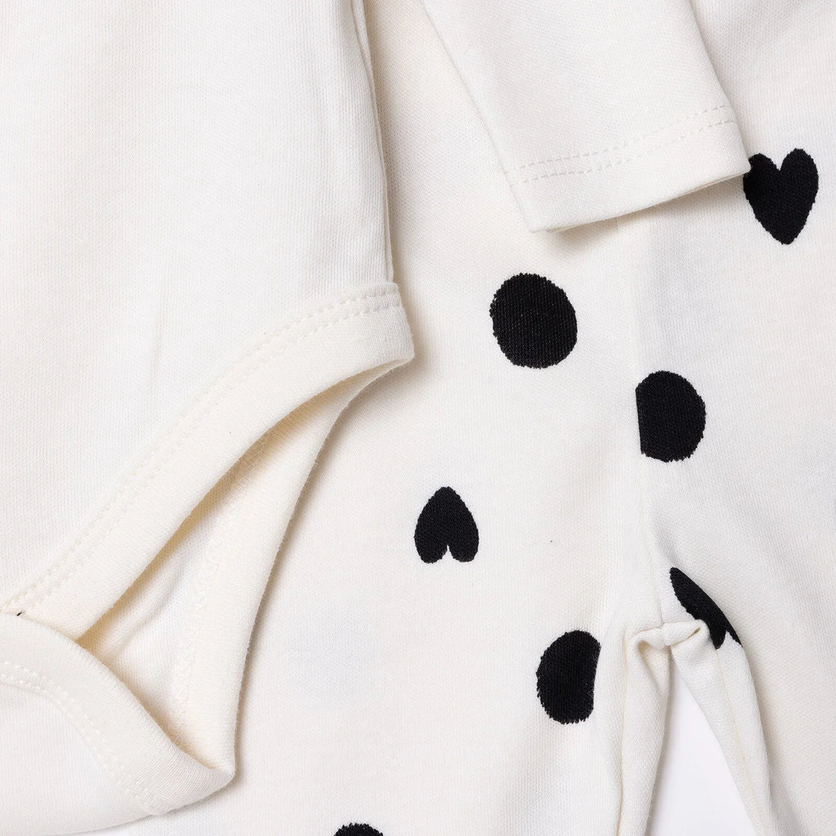 HelloBaby "Stay Positive" Slogan Baby Bodysuit & Footed Bottoms Set (Newborn to 9 Months)