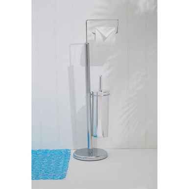 Linnea Chrome Toilet Brush And Roll Holder