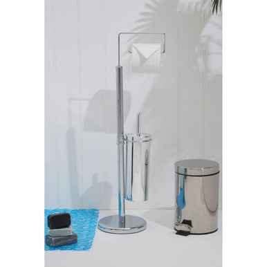Linnea Chrome Toilet Brush And Roll Holder