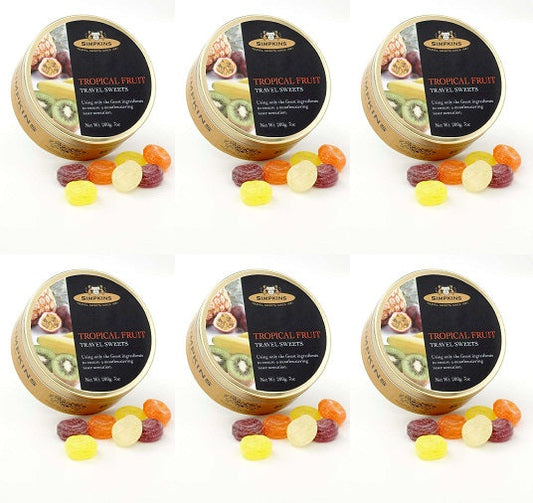 6 x Simpkins Tropical Fruit Drops - 200g