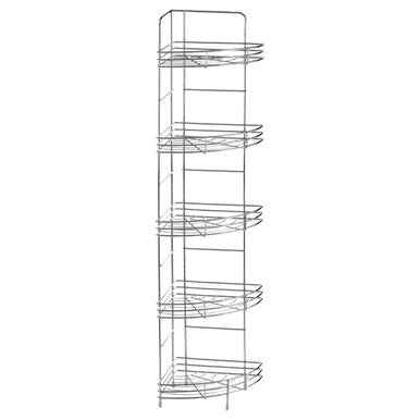 5 Tier Chrome Corner Storage Rack