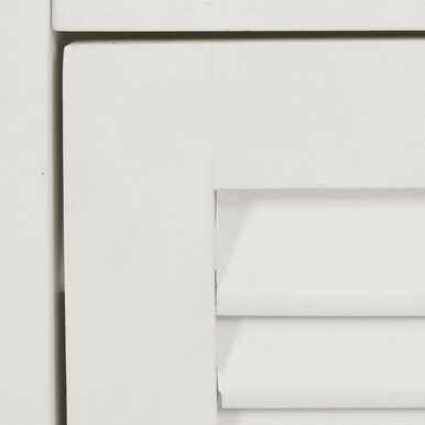 Shutter White Wood Floor Cabinet