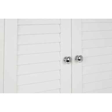 Shutter White Wood 2 Door Wall Cabinet