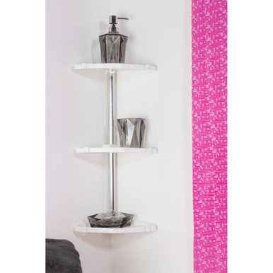Bathe Ps Wall Mountable Corner Shelf Unit