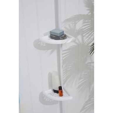 Linnea White Ps 4 Tier Corner Shelf Unit