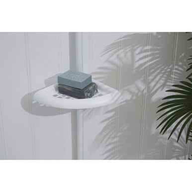 Linnea White Ps 4 Tier Corner Shelf Unit