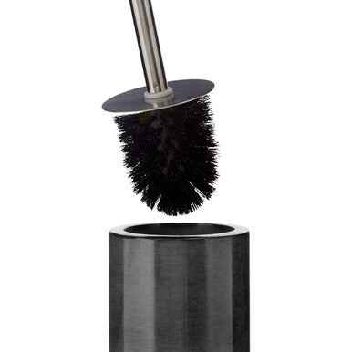Kamal Dark Grey Marble Effect Toilet Brush