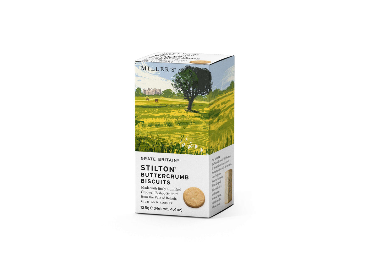 Grate Britain Stilton Buttercrumb Biscuits - 125g