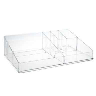9 Compartment Cosmetics Clear Organiser