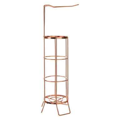 Linnea Rose Gold Toilet Roll Holder