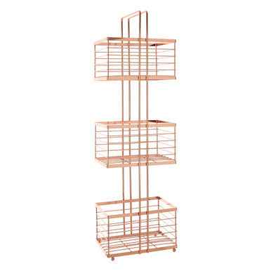 Linnea Rose Gold Rectangular Storage Caddy