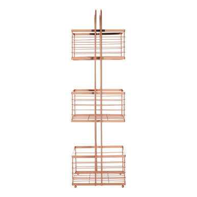 Linnea Rose Gold Rectangular Storage Caddy