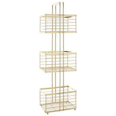 Dara Gold Rectangular Storage Caddy