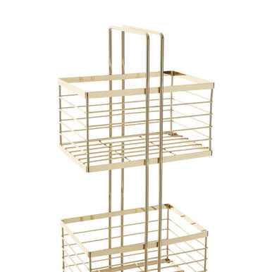 Dara Gold Rectangular Storage Caddy