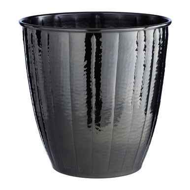 Hammered Black Nickel Finish Waste Bin