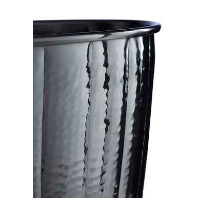 Hammered Black Nickel Finish Waste Bin