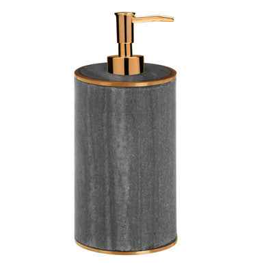 Grey Marble And Gold Finish Lotion Dispenser
