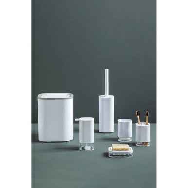 Ando White Acrylic Waste Bin