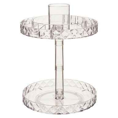 Beauty Two Tier Revolving Cosmetic Organiser