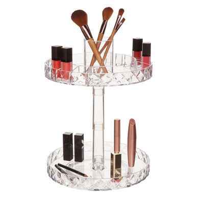Beauty Two Tier Revolving Cosmetic Organiser