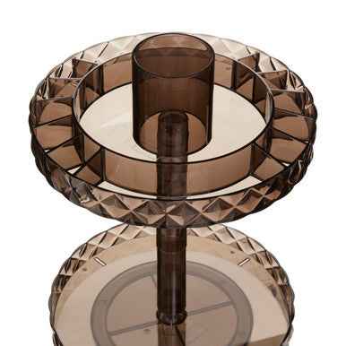 Beauty Two Tier Revolving Black Cosmetic Organiser