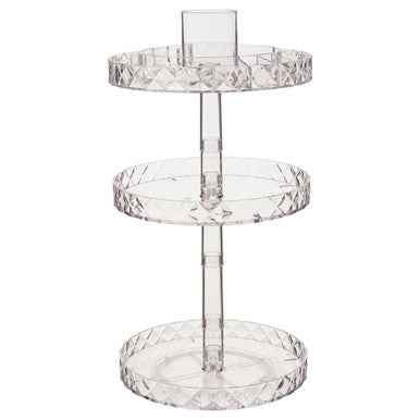 Beauty Three Tier Revolving Cosmetic Organiser